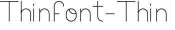 Thinfont-Thin font