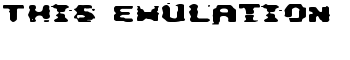 This Emulation font