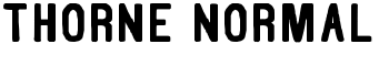 Thorne Normal font