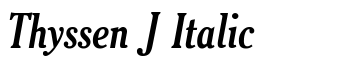 download Thyssen J Italic font
