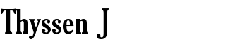 Thyssen J font