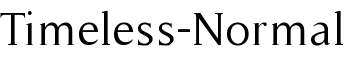 Timeless-Normal font