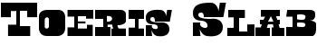 Toeris Slab font