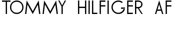 TOMMY HILFIGER AF font