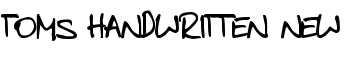 toms handwritten new font