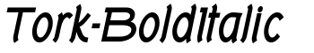 download Tork-BoldItalic font
