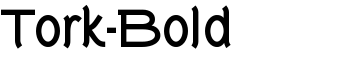 Tork-Bold font