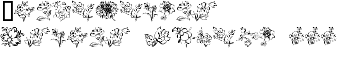 Traditional Floral Design III font