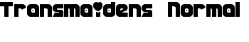 Transmaidens Normal font