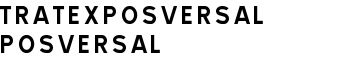 TRATEXPOSVERSAL POSVERSAL font