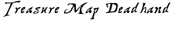 Treasure Map Deadhand font