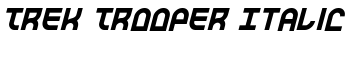 Trek Trooper Italic font