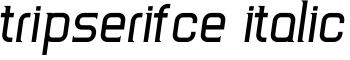 TripSerifCE Italic font