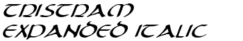 download Tristram Expanded Italic font