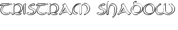 Tristram Shadow font