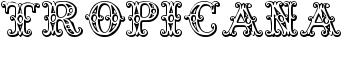 Tropicana font