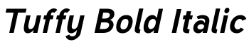 Tuffy Bold Italic font