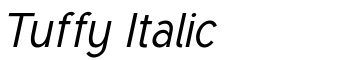 Tuffy Italic font