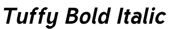 Tuffy Bold Italic font