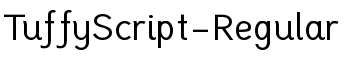 TuffyScript-Regular font