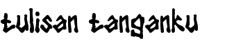 tulisan tanganku font