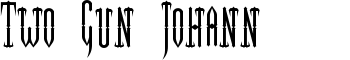 download Two Gun Johann font