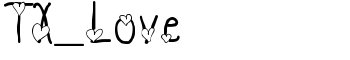 TX_Love font