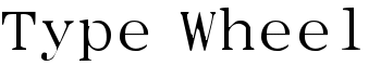downloadType Wheel font