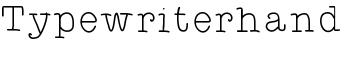 download Typewriterhand font