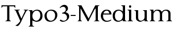 Typo3-Medium font