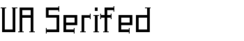 download UA Serifed font