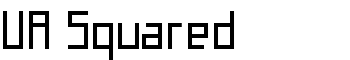UA Squared font