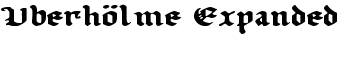 Uberhölme Expanded font