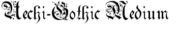 Uechi-Gothic Medium font