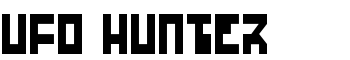 UFO Hunter font