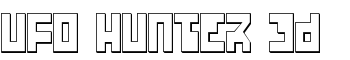 UFO Hunter 3D font