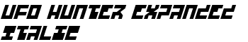 UFO Hunter Expanded Italic font
