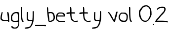 ugly_betty vol 0.2 font