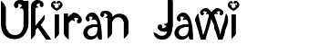 download Ukiran Jawi font