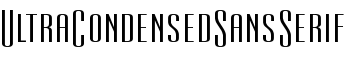 download UltraCondensedSansSerif font