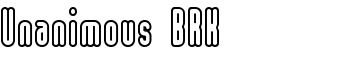 Unanimous BRK font