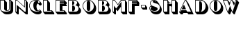 UncleBobMF-Shadow font