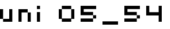 uni 05_54 font