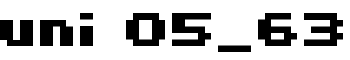 uni 05_63 font