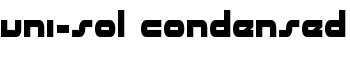 uni-sol condensed font