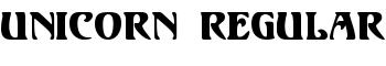 Unicorn Regular font