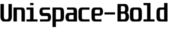 Unispace-Bold font