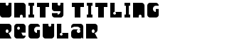 download Unity Titling Regular font