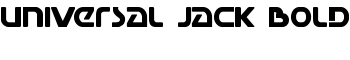 Universal Jack Bold font