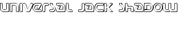 Universal Jack Shadow font